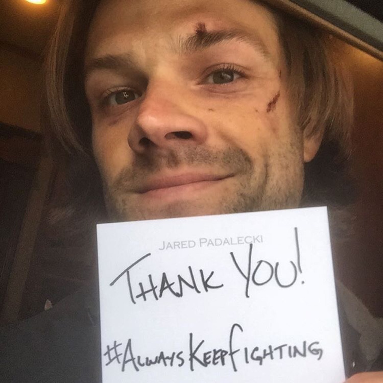 Tattoo uploaded by Noelia  Always Keep Fighting From one of the campaigns  of Jared Padalecki from Supernatural  Tattoodo