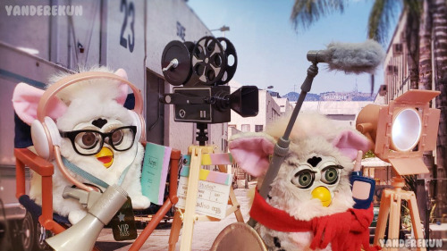 All Quiet on the Set!A little Furby film set I put together. Here is a little behind the scenes of h