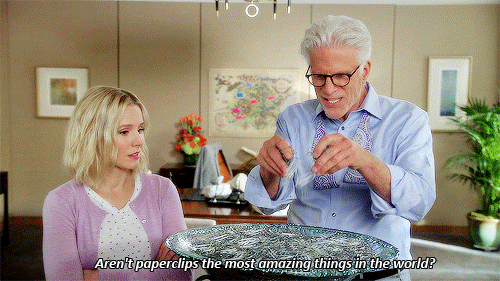 roominthecastle: “It really made us laugh that Michael would be obsessed with paperclips.