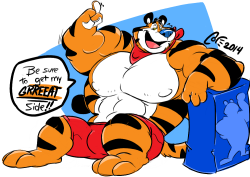 Datriggs:  Fanart: Tony The Tiger Ohhh Man, Have I Always Wanted To Take A Shot At