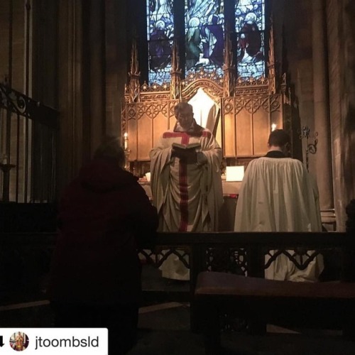 And here is the #Rector at #mass in the Lady Chapel a little while later. #Repost @jtoombsld with @r