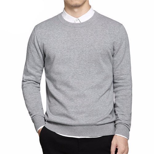 gentclothes: Grey Crewneck Sweater - Shop Now!