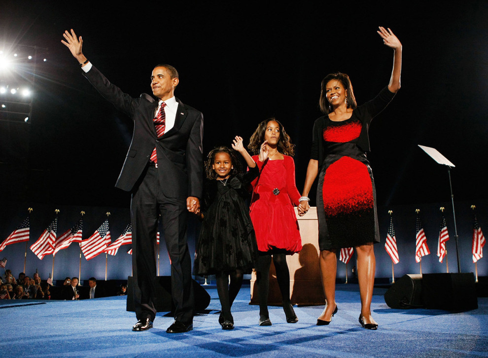 redoak14:  The results of what Dr. King fought for. We’ll miss you President Obama.