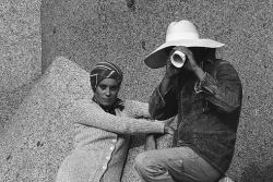 belledeneuve:  Catherine Deneuve and Marcello Mastroianni on the set of Liza (1972)                