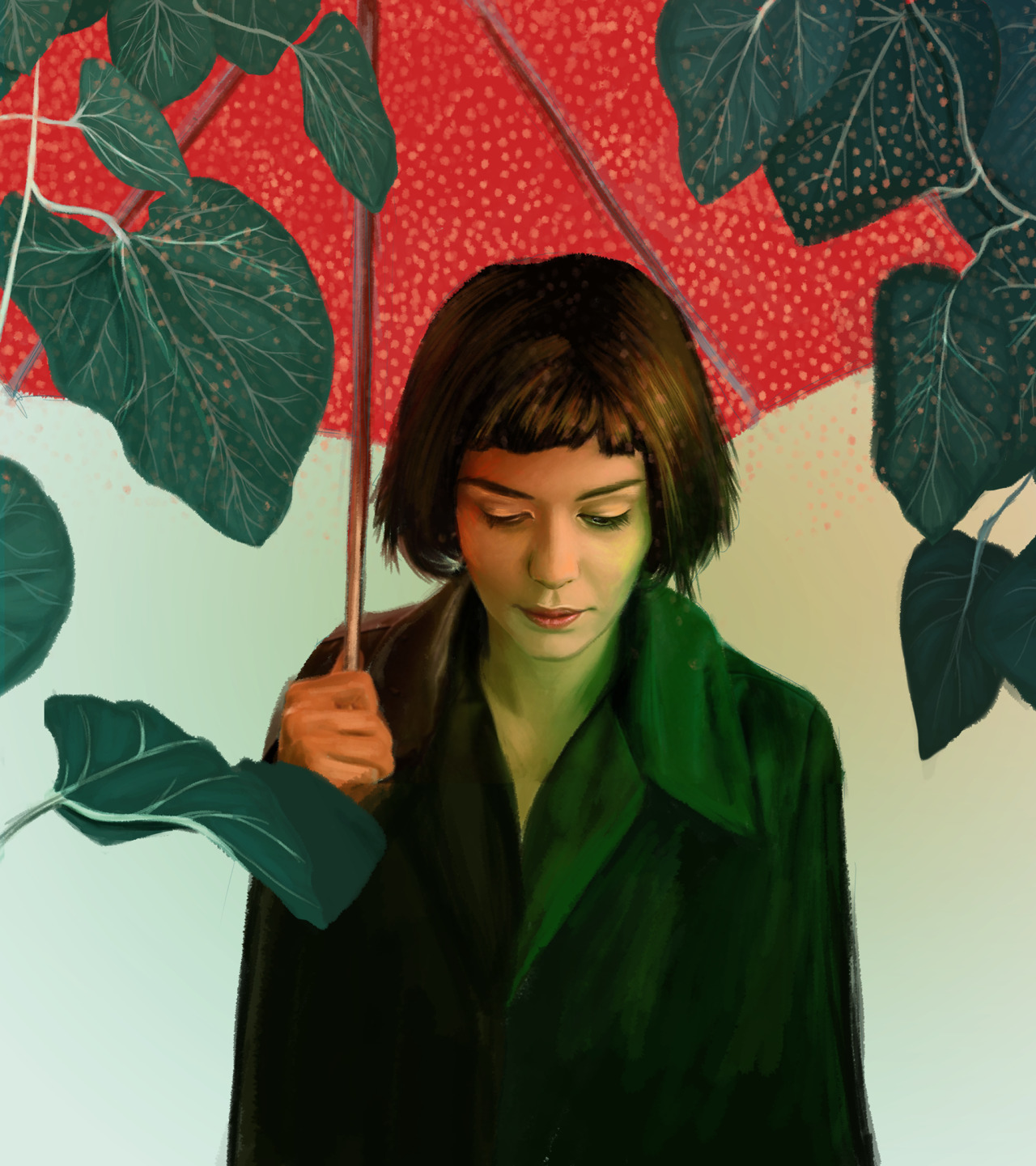 drawinds:  “La Rêveuse” Amelie inspired piece for “La couleur de l'étrangeté: