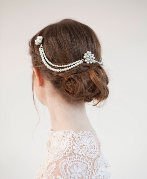 sosuperawesome:  Headpieces / Shoulder Necklaces  Rose Red Rose White on Etsy See our #Etsy or #Hair