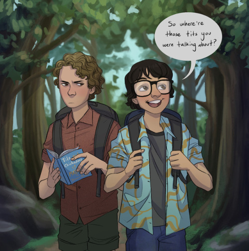 pelreni:Richie tags along with Stan on a birdwatching trip over the weekend–!