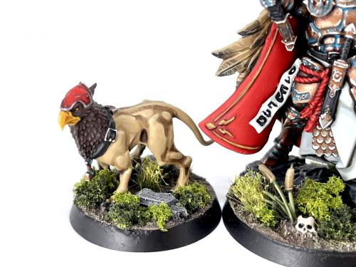 Lord-Imperatant and Gryph Hound. I wasn’t wild about these two until I started painting them, and th