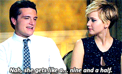 theoldtaylor:  “I read that you [Josh] said that Jen is a very good kisser. And that you gave her 12/10 for kissing.” 
