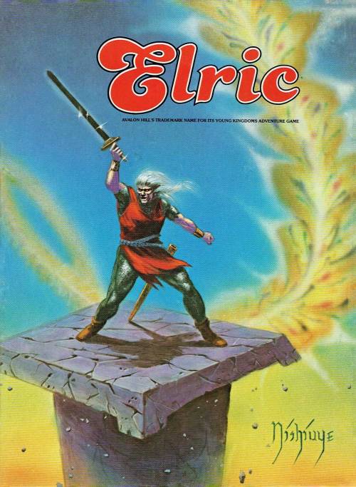 Elric – board game of war in the Young Kingdoms, Kenn Nishiuye cover for Avalon Hill’s 1984 ed