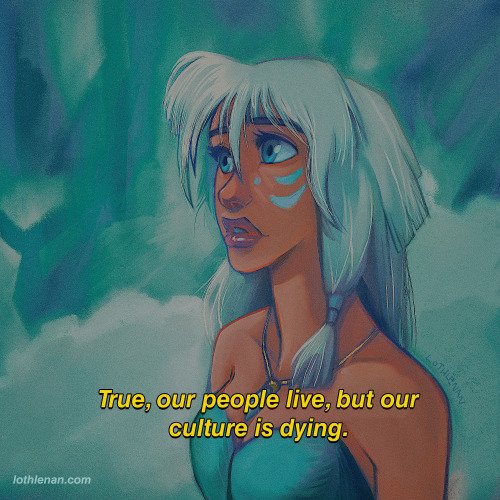 And Day 6 for my Drawcember challenge is Kida from Atlantis! Hashtag Girls Redrawing Girls :P