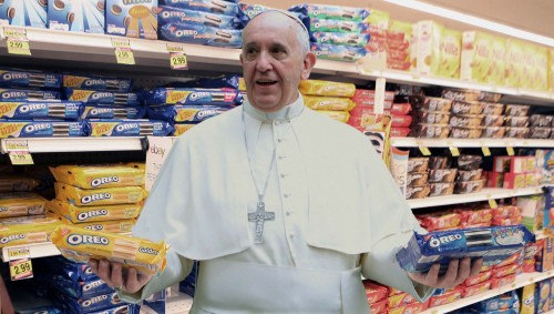theonion:   Pope Francis Reverses Position On Capitalism After Seeing Wide Variety Of American Oreos
