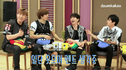 filiz-silence-blog:  Woohyun: this question is so funny :D :D