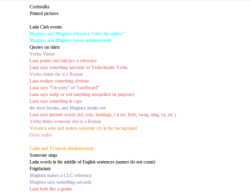 BOOM SHAKALAKAA LIST OF THE UPCOMING RUNNING GAGS OF YCSTR IVyes ik none of you understand lol