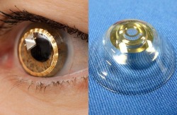 thetruerarkher: nunyabizni:  celestial-naiad:  luciferlaughs:  Scientists have developed the first telescopic contact lenses that are capable of zooming your vision to three times with merely a wink of the eye. Users of this vision-enhancing system will