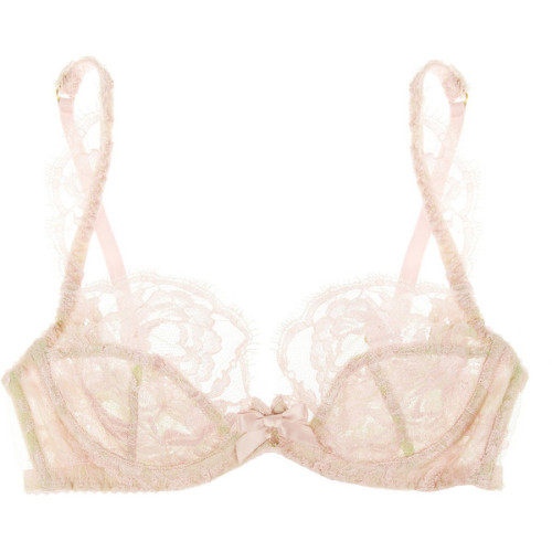adieuversailles:Agent Provocateur Soiree Saadia lace underwired bra (see more pink lace bras)