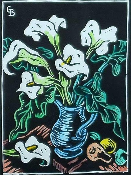 gregoire-boonzaier: Still Life Flowers, 1979, Gregoire Boonzaier