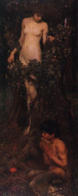 artist-waterhouse:A Hamadryad, 1893, John William Waterhouse