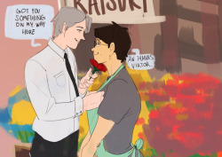 steviecap:  i love @ingthing ‘s flowershop/wedding planner au!! it’S JUST PURE FLUFF AND IDK WHAT U DOING BUT YOU GOTTA CHECK IT OUT RNBonus: