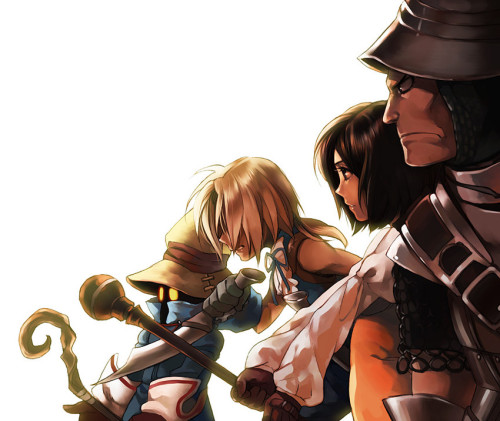 Vivi, Zidane, Garnet and Steiner from Final Fantasy IX