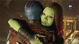 bevioletskies: gamora + being badass™ &amp; being soft™ | guardians of the