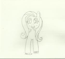 madame-fluttershy:  Happy somewhat blushy Madame, by… me. This was supposed to be for my possibly revamped ask blog, which I’m still thinking over, might still go the art route or not. We’ll see… ‘sides it’s been a year and a half I’ve drawn