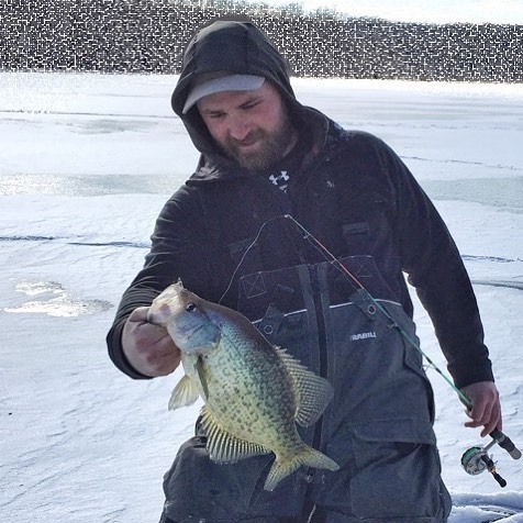 Big crap #fish #fishing #icefishing #crappie #crappiefishing #explore #pa #hardwater #winter #pennsy