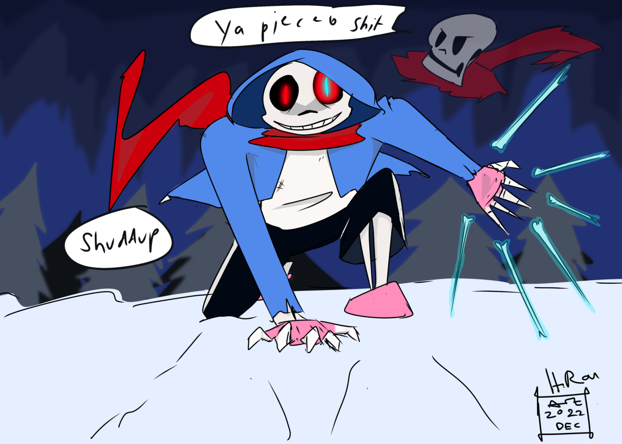 H.Ran_Art&Comics — Dust Sans from Dust Tale