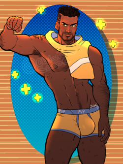 oblivionscribe: Baptiste heard someone was in need of healing?  -Alternative available on my Patreon now!  Patreon | Commissions 