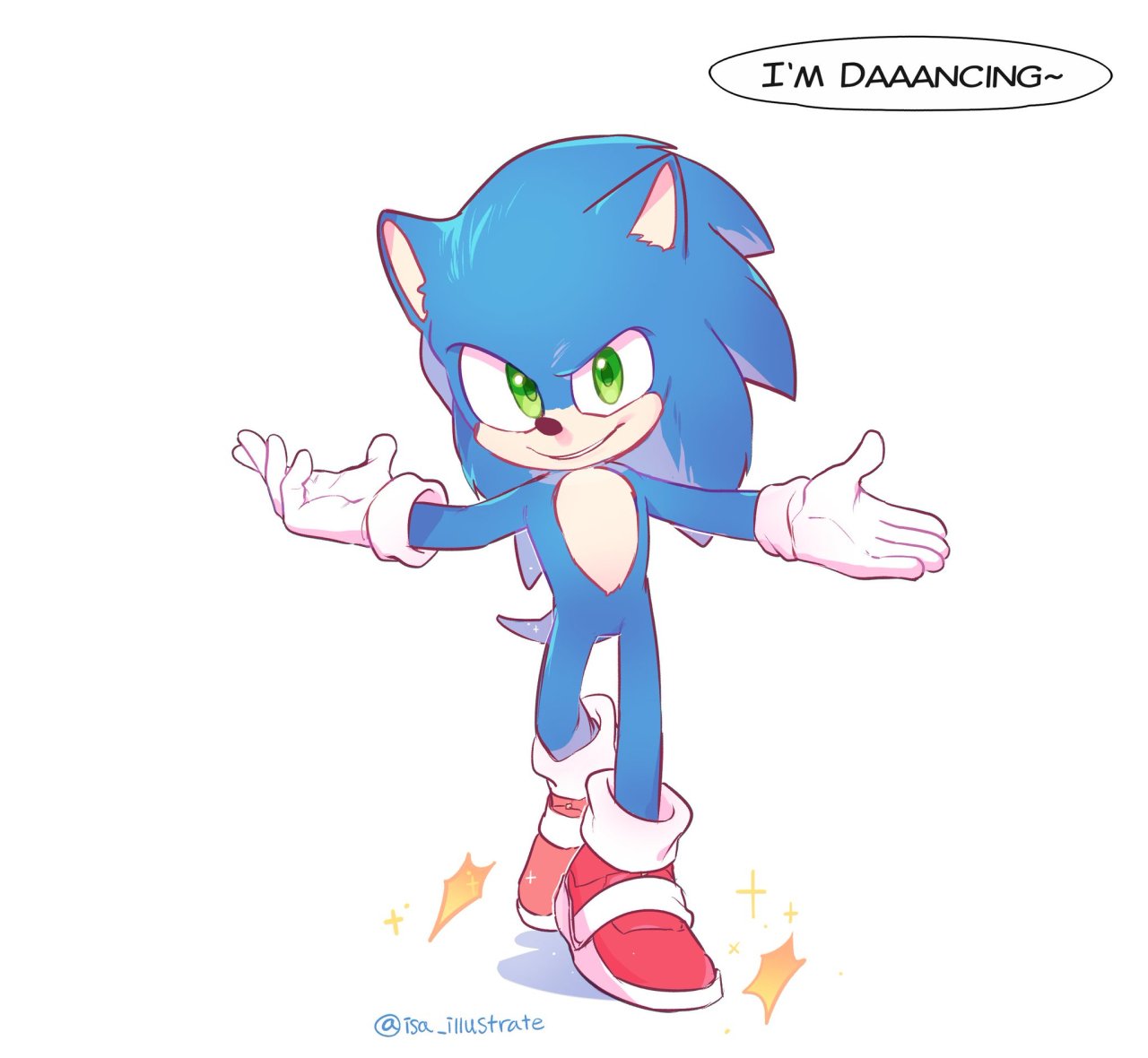 Found this really cool art of classic Sonic that Imma post on here