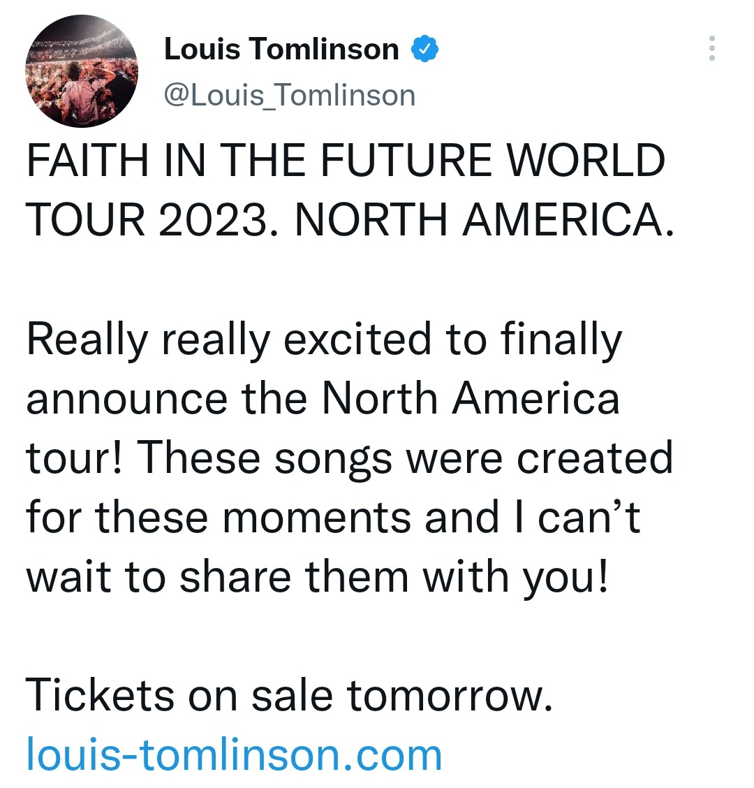 Louis Tomlinson Announces 2021 Tour Dates - Fangirlish
