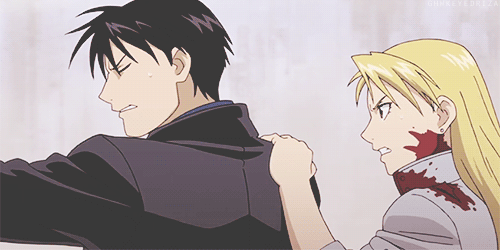 hawkeyedriza:  Royai Moments [part 35/∞]  for littleroyaithings  