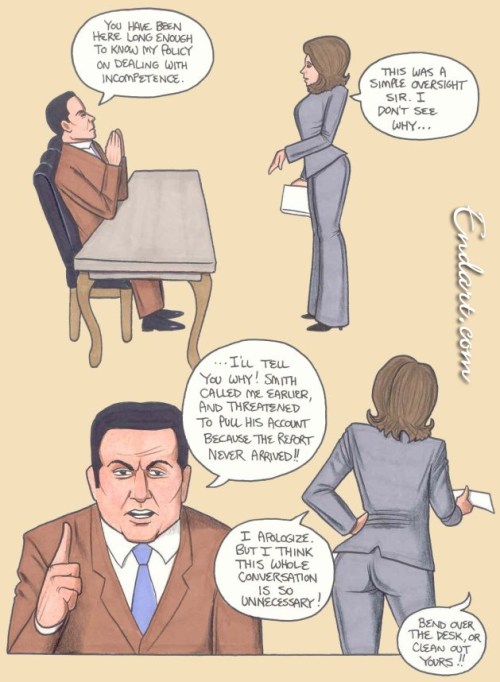 the-red-bottom-club: A day at the Office