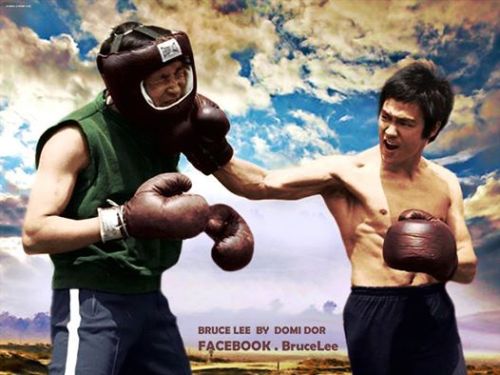 taichi-kungfu:  Bruce lee was the father of MMA, the master of Kung fu.