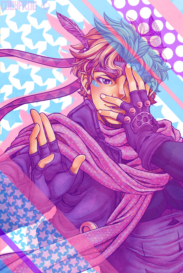 cobyart:  Patterned and Pastel-ed Bubble Boy (♡´❍`♡)*✧ ✰ ｡* 