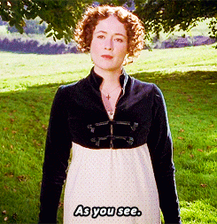 halfagony-halfhope:Bridget Jones:  Sorry, is it true that, in the script for Pride and Prejudice, it