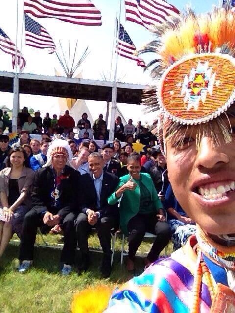 stunningpicture:  The president and First Lady were on the Rez today.  I love the first lady! She is the best.