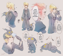 zillychu:  AU where Sora never reverts back to human and Roxas makes a new friend