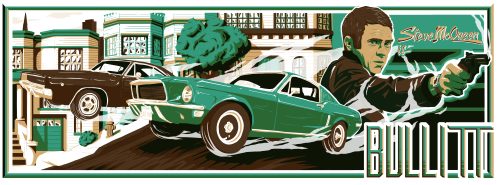 gauthiercolin:  Poster for the film Bullitt ( 110x40cm )