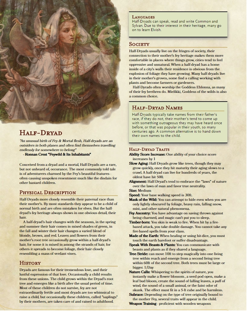 d&d race sheet d&d race sheet
