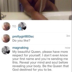 benotafraidoffear:  conceivethedream:  chynaachyna:   chelseababbi:  e-wifey:  regalasfuck:  thebosseslife:  She sent a nude, he sent a bible verse… My nigga hahaha  the fuck outtah here *heavy NY voice*  LMAO SMH  Why is a black man respecting a black