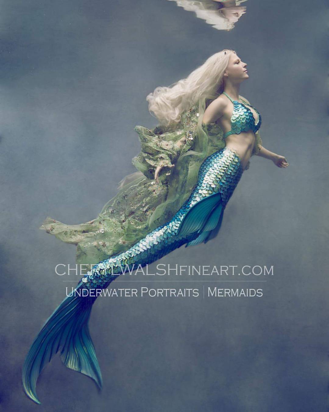 pic Real Underwater Mermaid Photoshoot cheryl walsh fine art underwater