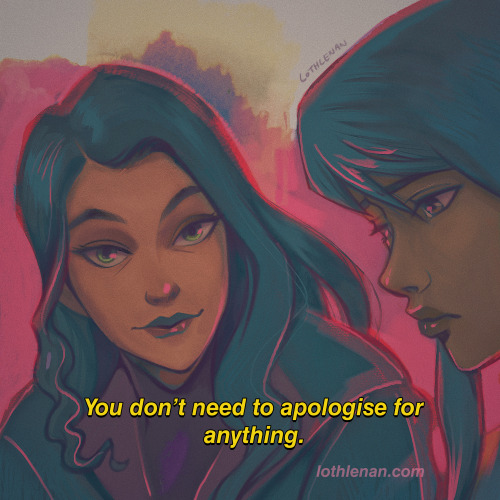 Some Korrasami! Referencing a screencap and challenging myself to redraw it with a different colour 