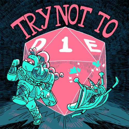 illustration for a dnd podcast i did!  @ trynottodiepod on insta n twitter, check em out