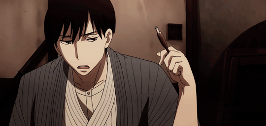 s-indria:  “You’re still on that? Talk about something else for once. Your head’s swelling again. Ka