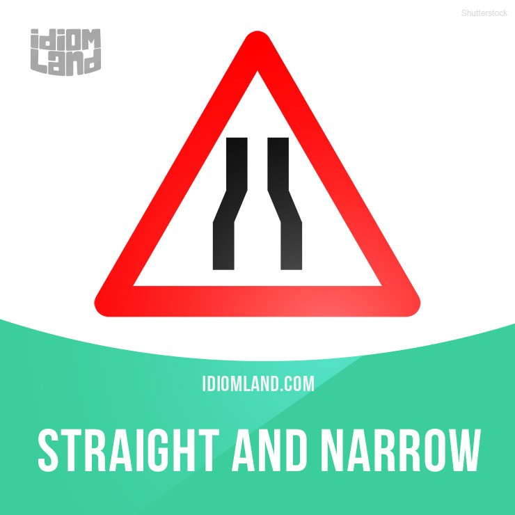 “Straight and narrow” means “to behave in an honest and correct way”.
Example: He was released from prison two years ago and he’s been on the straight and narrow ever since.
Origin: This idiom originated from the Bible and describes the path to...