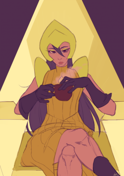 angry-nettle: Yellow goes well with purple~ Extra: Next up on Doki Doki Literature Club and Steven Universe’s Diamond Authority fusion is Yuri! I know what you’re thinking: Why is she not Blue Diamond?Yes, she may have many similarities in appearance