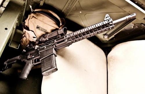 gunrunnerhell:  LMT MWS A .308 AR-10 with a monolithic upper. One of the complaints with the Modular Weapon System is the weight of the setup. The MWS has a heavy barrel which some owners either replace or lighten with fluting. As expected it’s a bit