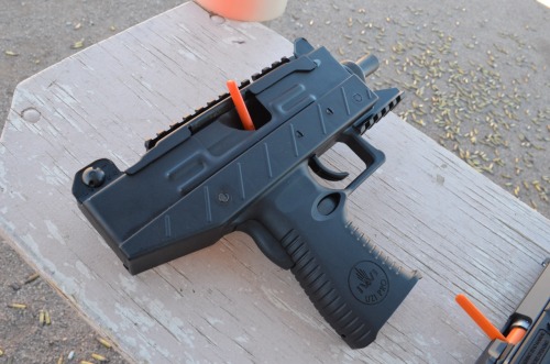 lad1398: everydaycivilian:  IWI US at Industry Day at the Range. Shooting the new Galil Ace and Uzi.