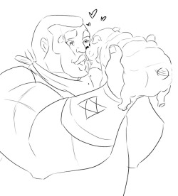 spacecadetmaya: Thank you @transaizawa for donating to my Ko-fi! Here’s your big beefy boy doing what he loves best…. holding a dog!    Like my art? Buy me a ko-fi! (seriously I drink a lot of coffee you are literally buying me coffee, feed me friends) 